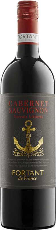 10,95 € Envio grátis | Vinho Tinto Fortant de France I.G.P. Vin de Pays d'Oc França Cabernet Sauvignon Garrafa 75 cl