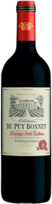19,95 € Spedizione Gratuita | Vino rosso Château du Puy Bonnet A.O.C. Montagne Saint-Émilion Francia Merlot, Cabernet Sauvignon Bottiglia 75 cl