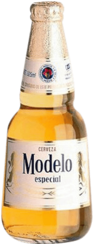 56,95 € Spedizione Gratuita | Scatola da 24 unità Birra Modelo Corona Speciale, Rubia — Bionda Messico Bottiglietta Terzo 35 cl