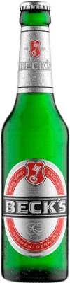 21,95 € Бесплатная доставка | Коробка из 24 единиц Пиво AB InBev Beck's Чехия Маленькая бутылка 27 cl