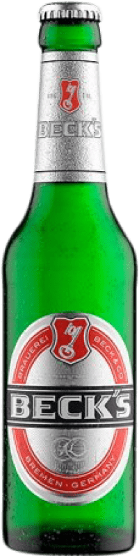 21,95 € Kostenloser Versand | 24 Einheiten Box Bier AB InBev Beck's Kleine Flasche 27 cl