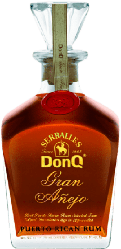 61,95 € Spedizione Gratuita | Rum Serrallés Don Q Gran Añejo Bottiglia 70 cl