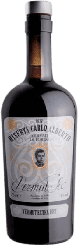 39,95 € Envío gratis | Vermut Riserva Carlo Alberto Extra Dry Extra Seco Botella 75 cl