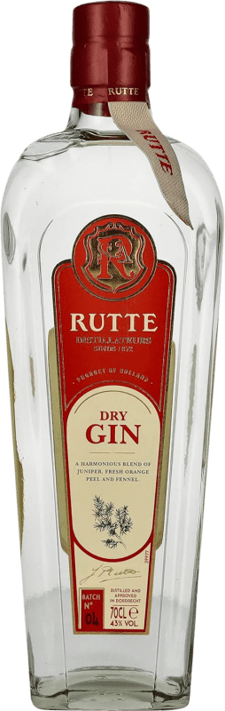 35,95 € Envío gratis | Ginebra Rutte & Zn Dry Gin Botella 70 cl