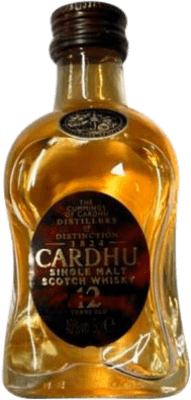 9,95 € Spedizione Gratuita | Whisky Single Malt Cardhu 12 Anni Bottiglia Miniatura 5 cl