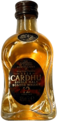 8,95 € Spedizione Gratuita | Whisky Single Malt Cardhu Regno Unito 12 Anni Bottiglietta Mignon 5 cl