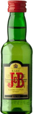 3,95 € Envio grátis | Whisky Blended J&B Garrafa Miniatura 5 cl