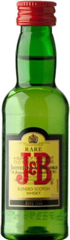 2,95 € Spedizione Gratuita | Whisky Blended J&B Regno Unito Bottiglietta Mignon 5 cl