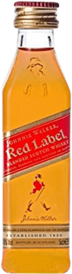 3,95 € Free Shipping | Blended Whisky Johnnie Walker Red Label United Kingdom Miniature Bottle 5 cl