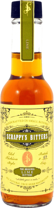 29,95 € Envío gratis | Schnapp Rueverte Scrappy's Bitters Lime Botellín 15 cl