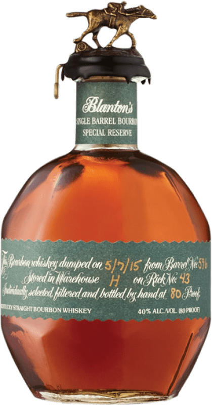 89,95 € Kostenloser Versand | Whisky Bourbon Blanton's Green Label Flasche 70 cl