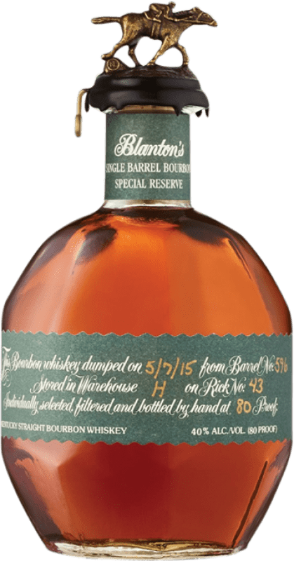 93,95 € 免费送货 | 波本威士忌 Blanton's Green Label 美国 瓶子 70 cl