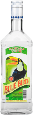 5,95 € Kostenloser Versand | Liköre SyS Blue Bird Manzana Spanien Flasche 70 cl Alkoholfrei