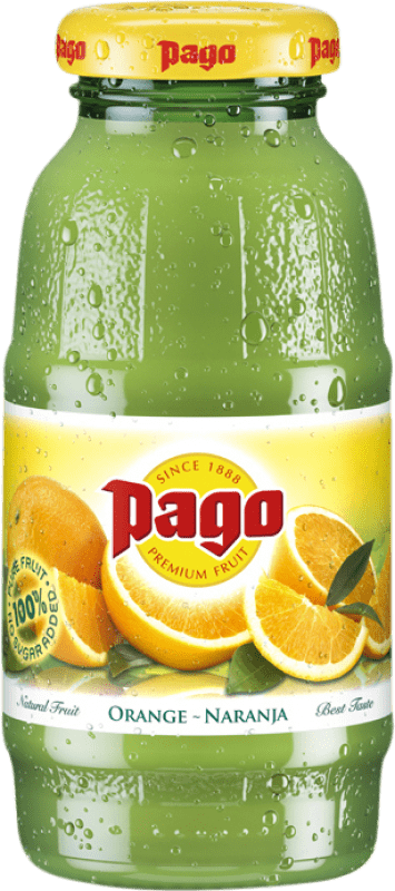 39,95 € 免费送货 | 盒装24个 饮料和搅拌机 Zumos Pago Naranja 小瓶 20 cl