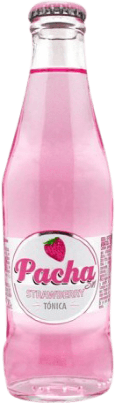 34,95 € Envio grátis | Caixa de 20 unidades Refrescos e Mixers Espadafor Pachasin Strawberry Tónica Garrafa Pequena 20 cl