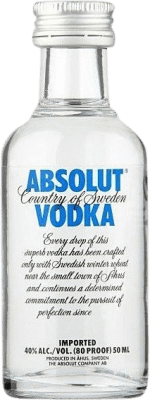 3,95 € Envío gratis | Vodka Absolut Suecia Botellín Miniatura 5 cl