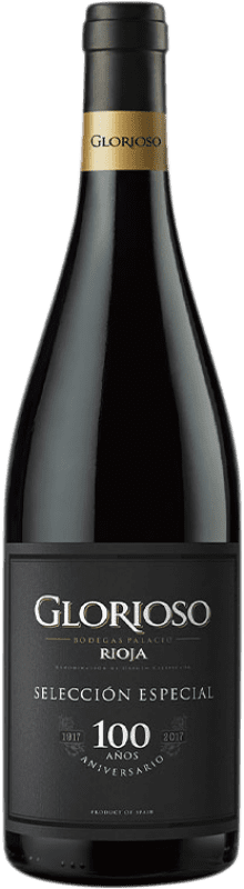 12,95 € Бесплатная доставка | Красное вино Palacio Glorioso Selección Centenario D.O.Ca. Rioja Ла-Риоха Испания Tempranillo бутылка 75 cl