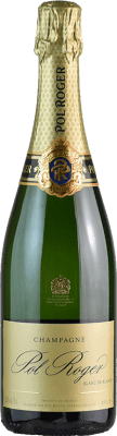 128,95 € Kostenloser Versand | Weißer Sekt Pol Roger Blanc de Blancs A.O.C. Champagne Champagner Frankreich Chardonnay Flasche 75 cl