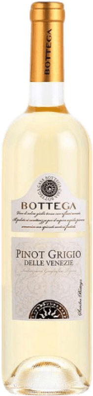 8,95 € Envio grátis | Vinho Branco Bottega I.G.T. Veneto Vêneto Itália Pinot Cinzento 75 cl