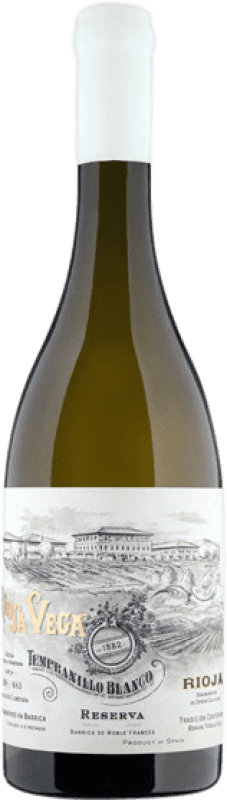 39,95 € Spedizione Gratuita | Vino bianco Rioja Vega Riserva D.O.Ca. Rioja La Rioja Spagna Tempranillo Bianco Bottiglia 75 cl