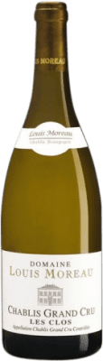 65,95 € Бесплатная доставка | Белое вино Louis Moreau Les Clos A.O.C. Chablis Grand Cru Бургундия Франция Chardonnay бутылка 75 cl