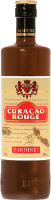 16,95 € Envío gratis | Licores Bardinet Curaçao Rouge Licor de Naranja España Botella 70 cl