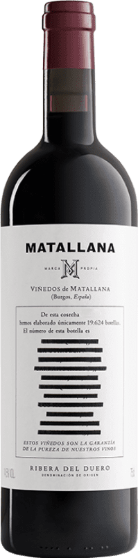 72,95 € Бесплатная доставка | Красное вино Telmo Rodríguez Matallana D.O. Ribera del Duero Кастилия-Леон Испания Tempranillo — Темпранильо Бутылка 75 cl