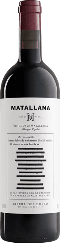72,95 € Free Shipping | Red wine Telmo Rodríguez Matallana D.O. Ribera del Duero Castilla y León Spain Tempranillo Bottle 75 cl