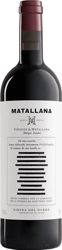 75,95 € Kostenloser Versand | Rotwein Telmo Rodríguez Matallana D.O. Ribera del Duero Kastilien und León Spanien Tempranillo Flasche 75 cl