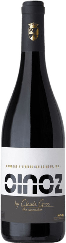 12,95 € Spedizione Gratuita | Vino rosso Carlos Moro Oinoz by Claude Gros D.O.Ca. Rioja La Rioja Spagna Tempranillo Bottiglia 75 cl