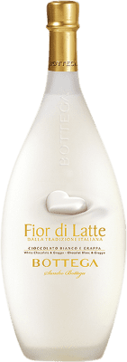15,95 € Envio grátis | Creme de Licor Bottega Flor de Latte Itália Garrafa Medium 50 cl