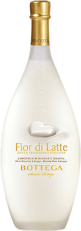 15,95 € Envio grátis | Licor Creme Bottega Crema Flor de Latte Garrafa Medium 50 cl