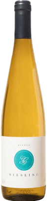 6,95 € Envío gratis | Vino blanco Monovar Blanc Seco España Riesling Botella 75 cl
