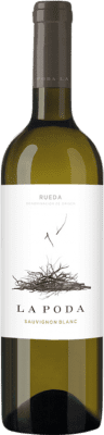 8,95 € 免费送货 | 白酒 Palacio La Poda 岁 D.O. Rueda 卡斯蒂利亚莱昂 西班牙 Sauvignon White 瓶子 75 cl