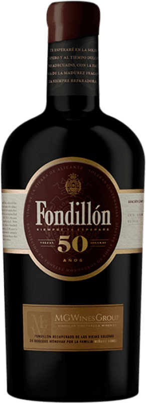 148,95 € Envio grátis | Vinho doce Monovar Fondillón Grande Reserva 1968 D.O. Alicante Comunidade Valenciana Espanha Monastrell 50 Anos Garrafa Medium 50 cl