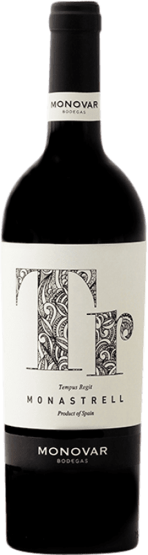 6,95 € Spedizione Gratuita | Vino Rosso Monovar TR Crianza — Invecchiato in Botte D.O. Alicante Comunità Valenciana Spagna Monastrell Bottiglia 75 cl