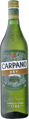 14,95 € Envío gratis | Vermut Carpano Classico Dry Seco Botella 1 L