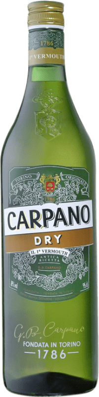 14,95 € Envio grátis | Vermute Carpano Classico Dry Seco Garrafa 1 L