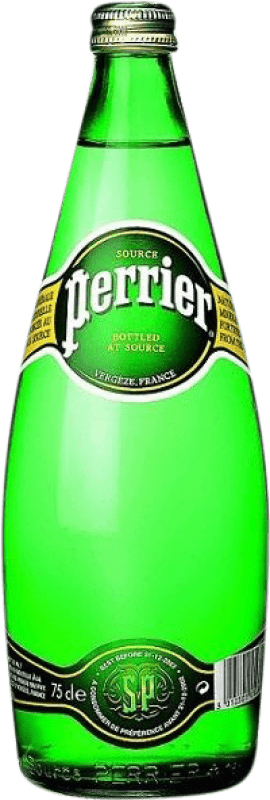 18,95 € 免费送货 | 盒装12个 水 Nestle Waters Perrier Mineral Natural — 天然矿物 法国 75 cl 玻璃