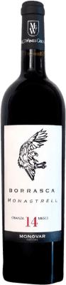 14,95 € Kostenloser Versand | Rotwein Monovar Borrasca D.O. Alicante Valencianische Gemeinschaft Spanien Monastrell Flasche 75 cl