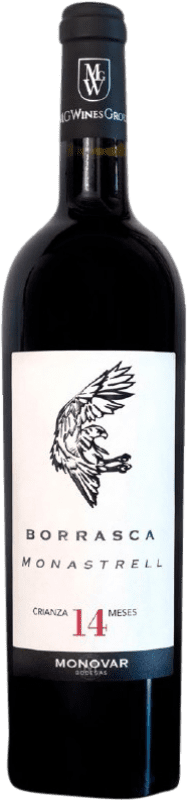 16,95 € Free Shipping | Red wine Monovar Borrasca D.O. Alicante Valencian Community Spain Monastrell Bottle 75 cl