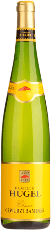 21,95 € Envio grátis | Vinho branco Hugel & Fils Classic A.O.C. Alsace Alsácia França Gewürztraminer Garrafa 75 cl