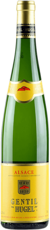 14,95 € Free Shipping | White Wine Hugel & Fils Riesling Gentil A.O.C. Alsace Alsace France Gewürztraminer, Riesling, Pinot Gris Bottle 75 cl