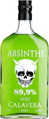 22,95 € Envío gratis | Absenta La Calavera Verde Botella 70 cl