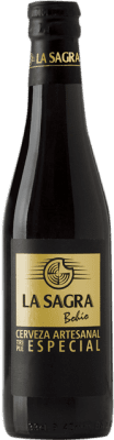 44,95 € Envío gratis | Caja de 24 unidades Cerveza La Sagra Bohío Botellín Tercio 33 cl