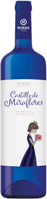 9,95 € Spedizione Gratuita | Vino Bianco Valdespino Castillo de Miraflores Semiseco — Semisecco D.O. Rueda Castilla y León Spagna Verdejo 75 cl