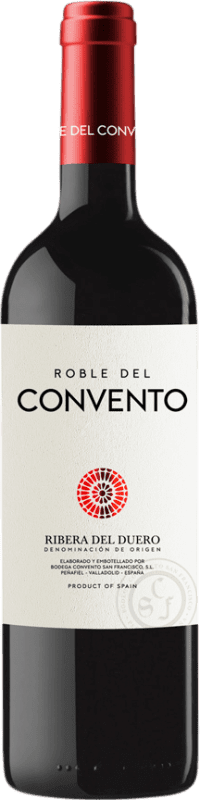 9,95 € Envío gratis | Vino tinto Convento San Francisco Roble D.O. Ribera del Duero Castilla y León España Tempranillo Botella 75 cl