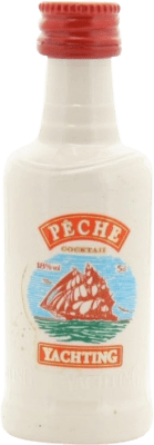 2,95 € Envío gratis | Licores Yachting Whisky Peche Botellín Miniatura 5 cl