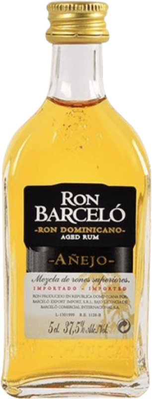 275,95 € Free Shipping | 120 units box Rum Barceló Añejo Dominican Republic Miniature Bottle 5 cl