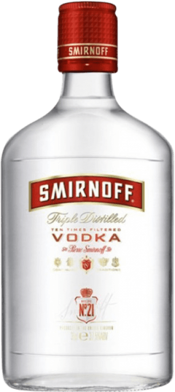 10,95 € Free Shipping | Vodka Smirnoff France Hip Flask Bottle 35 cl